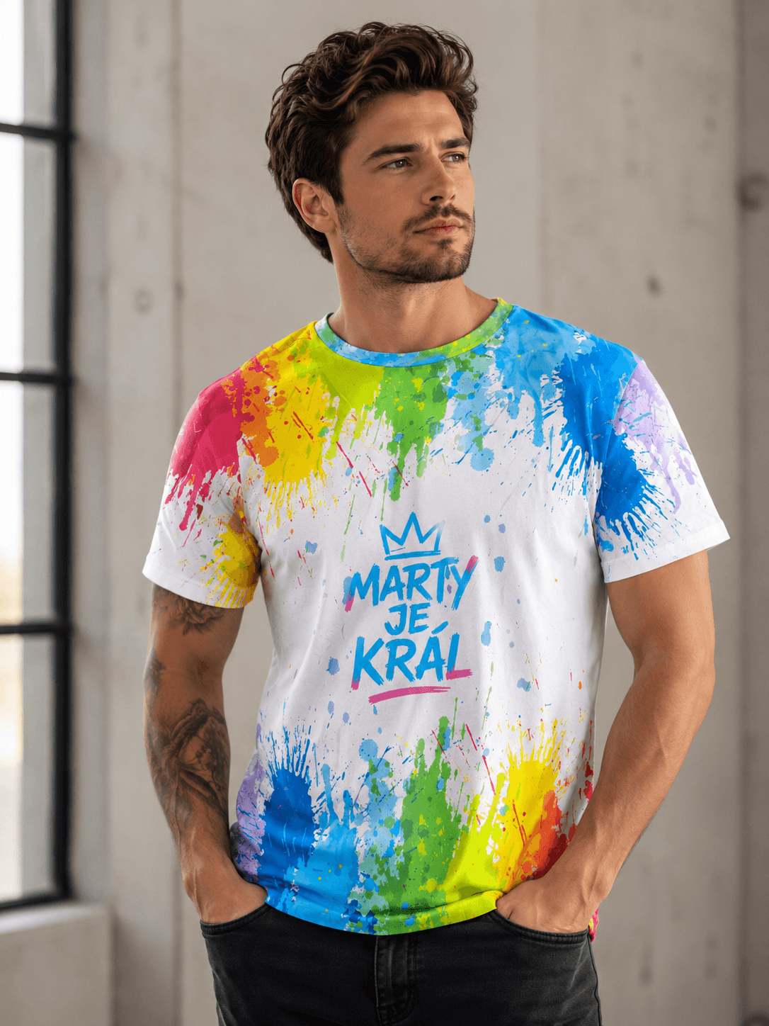 Color tričko Marty je král